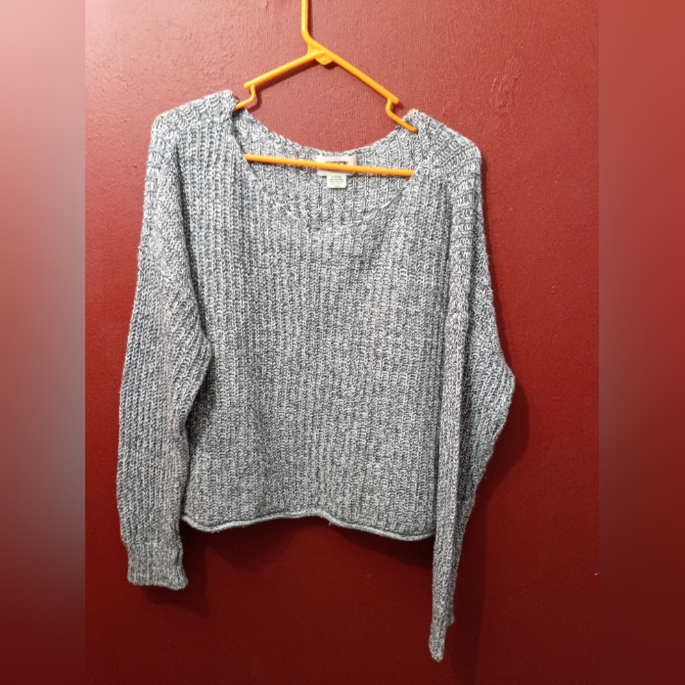 Cozy Gray Knit Sweater